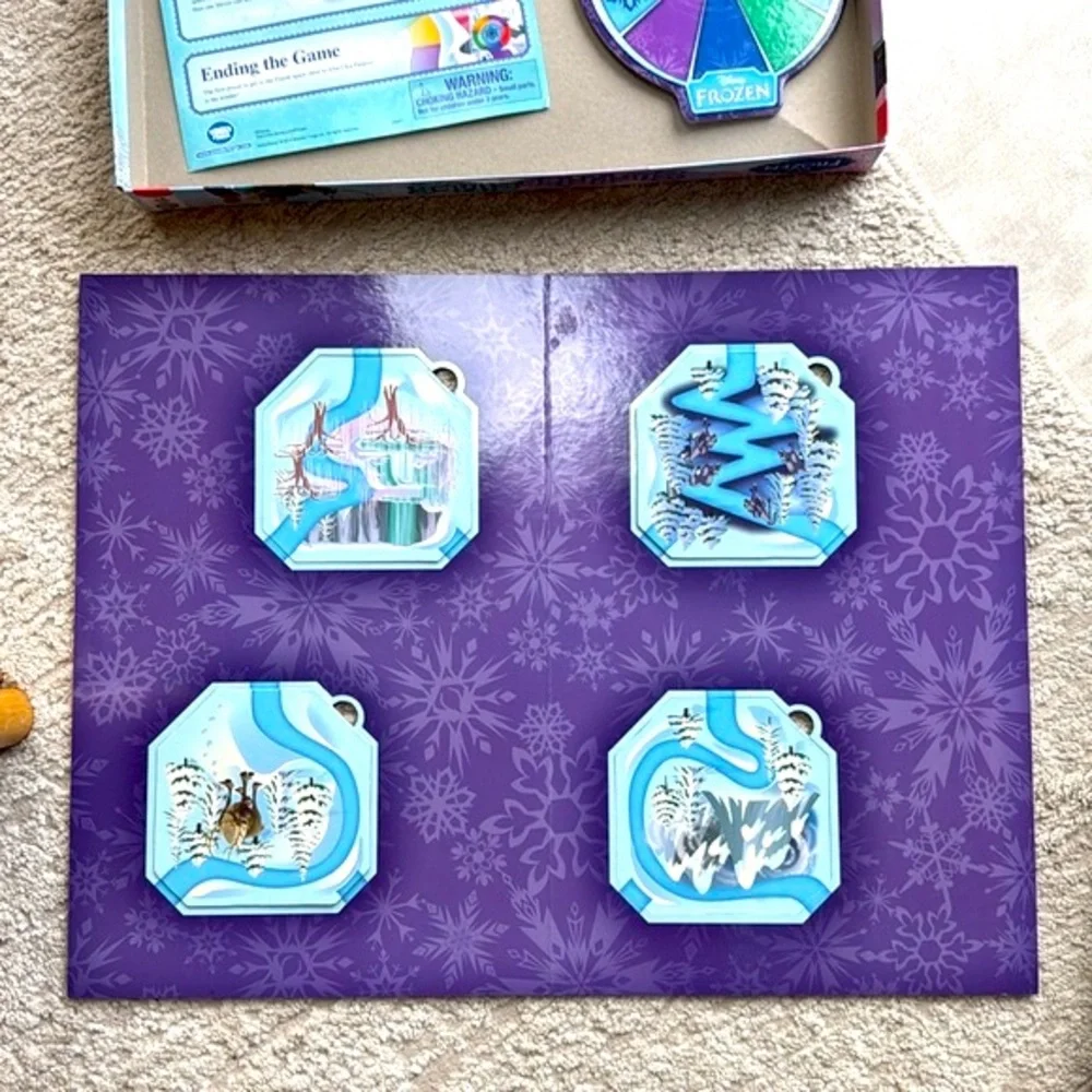 Disney's FROZEN Surprise Slides 2014 Board Game COMPLETE- Excellent Condition